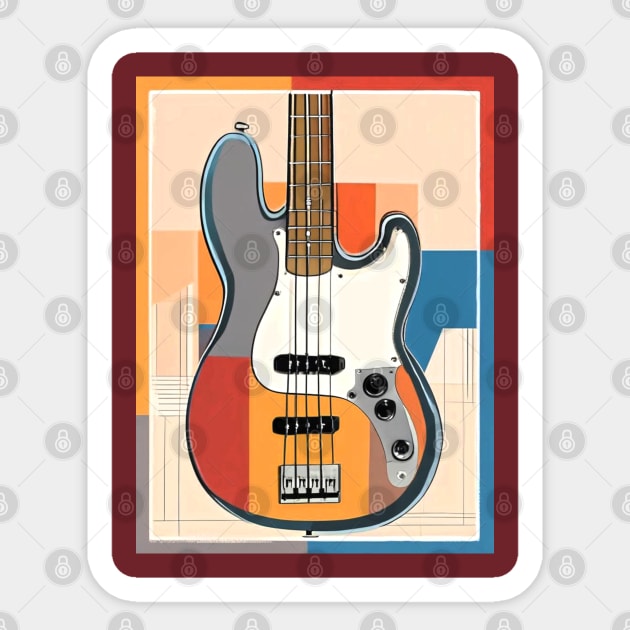 Bass Guitar Sticker by Picsorama